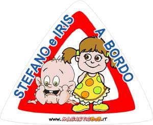 Bimbo a Bordo per Auto, Bimbo a Bordo Impronta per Bambini a Bordo Adesivi  di Avvertimento per Auto Paraurti Adesivo di Sicurezza per Vetri 3