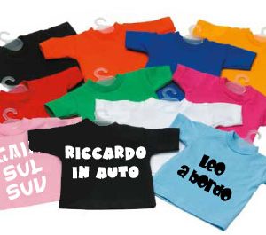 mini tshirt con ventosa e gruccia